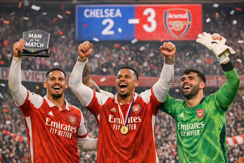 gabriel-vinh-danh-saliba-va-raya-sau-chien-thang-nghet-tho-truoc-chelsea